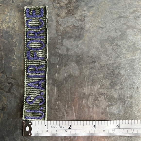 U.S. AIR FORCE embroidered tape patch - Vintage - Picture 9 of 10